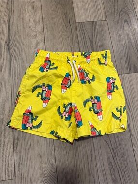Boy size 6/7 Alligator Surf Swim Shorts in good used condition